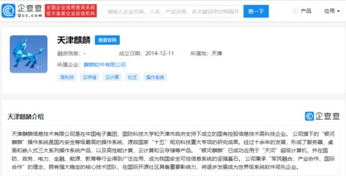 麒麟軟件入圍中央政府采購協議供貨項目名錄 技術自主與市場拓展的雙重里程碑